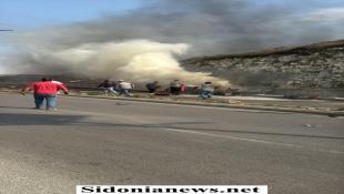 مسيرة اسرائيلية تستهدف سيارة في كفردجال و سقوط جريح