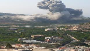 سلسلة غارات اسرائيلية عنيفة استهدفت قضاء صور اسفرت عن سقوط شهيد وعدد من الجرحى