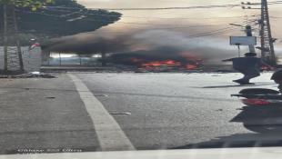 مسيرة اسرائيلية تستهدف سيارة في برعشيت