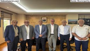 رئيس بلدية صيدا المهندس مصطفى حجازي إستقبل وفدا من جمعية قدامى كشافة الجراح  بمناسبة تشكيل مجلس فرع الجنوب