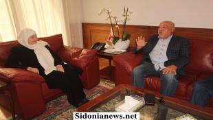 بالصور: بهية الحريري تستقبل وفد نادي الفتيان الرياضي – صيدا برئاسة البطل الأولمبي  أحمد المصري