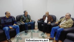 بالصور : الدكتور بسام حمود يستقبل رئيس بلدية البرامية الأستاذ شوقي حبيب