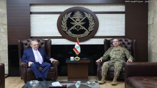بالصور : قائد الجيش اللبناني العماد هيكل عرض الاوضاع مع النائب البستاني والتقى رئيس المجلس الوطني للإعلام المرئي والمسموع