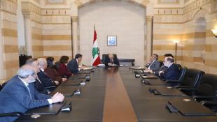بالصور: رئيس الحكومة استقبل مجلس إدارة مرفأ بيروت واكد وضع خارطة طريق لتطوير العمل بالمرفأ