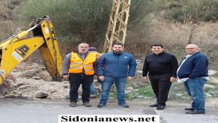 بالصور : رئيس بلدية بقسطا إبراهيم مزهر يتفقّد الأعمال في مشروع ربط مضخات المياه بخط الخدمات الكهربائي