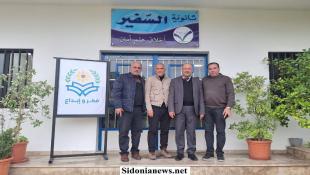 بالصور : رئيس بلدية الغازية د. حسن غدار يزور "ثانوية السفير" في البلدة : بيئة تعليميّة متقدّمة ورسالة تربويّة راقية تبني أجيالاً واعية ومسؤولة