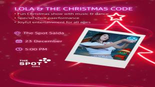 MEET  LOLA  AND  THE  CHRISTMAS  CODE AT  THE SPOT SAIDA - TUESDAY 23-12-2025
