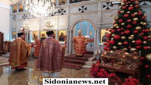 بالصور : قداديس الميلاد عمت كنائس مدينة صيدا وشرقها والمطارنه العمار والحداد وكفوري على أهمية معاني السلام التي ركز عليها قداسة البابا خلال زيارته للبنان