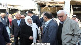 بالصور : بهية الحريري تفقدت أضرار الغارة الإسرائيلية في المدينة الصناعية في سينيق : لن تثني اللبنانيين عن متابعة حياتهم بإرادة واصرار أكبر على الصمود وإعادة البناء