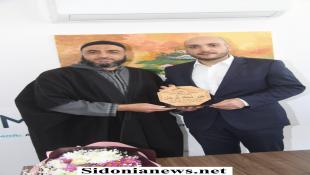 بالصور : الدكتور عمر مرجان يستقبل إمام مسجد بطاّح ومعلمي الحلقات القرآنية