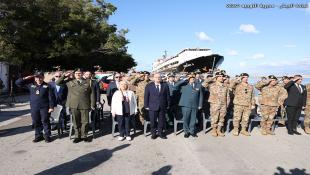 بالصور : حفل تسلم هبة مقدمة من السلطات اليونانية للجيش اللبناني