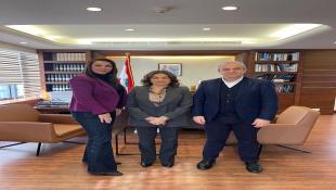 رئيس بلدية صيدا حجازي والسيدة العطروني زارا وزيرة الشؤون الاجتماعية والبحث تناول شؤونا تنموية متكاملة لصيدا