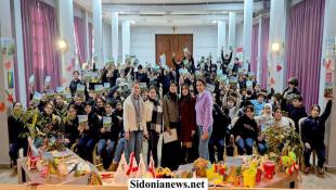 بالصور:  لغتنا هويّة وانتماء وثقافة : قراءات تفاعلية من دار البنان لطلاب ثانوية مار يوسف الظهور – صيدا