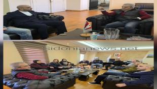 رئيس بلدية صيدا حجازي بحث احتياجات مراكز الايواء مع رئيس جمعية انسان الغد ومؤسسة مرجان الخيرية الصيدلي د. عمر مرجان