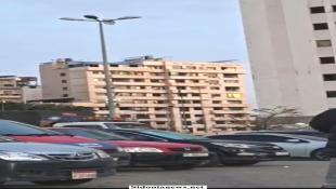 بالفيديو  والصور  : فجرا: غارة إسرائيلية تدمر مبنى في الباشورة  الآهلة بالسكان- وسط العاصمة بيروت