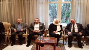 بالصور : بهية الحريري تقدم تعازي الرئيس سعد الحريري للسفير الأردني والإعلامي منير الحافي.. وتعزي المونسنيور عبدو أبو كسم