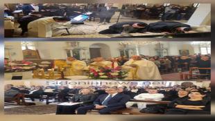 بالصور: قداديس الجمعة العظيمة في كنيسيتي الموارنة والروم الكاثوليك في صيدا المطرانان العمار والحداد شددا على معاني الوحدة الوطنية