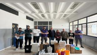 بالصور: روتاري صيدا ينجز صيانة مرافق المياه والصحية في مركز ثانوية البزري  لتأمين استدامتها في خدمة النازحين حالياً والطلاب لاحقاً