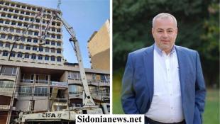 جمعية المقاصد - صيدا تشكر مدير عام شركة معطي غروب وعضو بلدية صيدا عامر معطي على مساهمته في أعمال تصليح مبنى الجمعية بعد استهدافه بغارة إسرائيلية