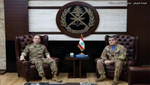 قائد الجيش اللبناني العماد رودولف هيكل استقبل قائد اليونيفيل والبحث تناول التطورات في لبنان والمنطقة