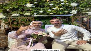 بالصور: بين أروقة النزوح في صيدا وُلدت الحكاية.. واليوم تُوِّجت بخطوبة العروسين وفيق أسامة حمود وفاطمة محمد نـ صر الله