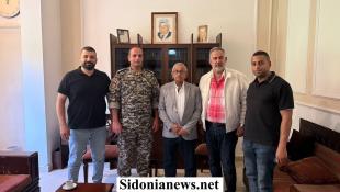 النائب الدكتور أسامة سعد يستقبل مسؤول منطقة صيدا في أمن الدولة الرائد فادي شبيب