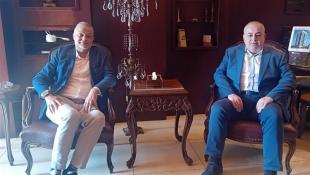 عامر معطي يستقبل القنصل حامد أبو ظهر ويؤكد مواصلة العمل لخدمة أبناء صيدا