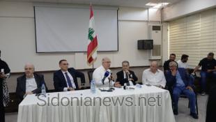 بالصور: وزير العمل د.  محمد حيدر من سرايا صيدا : تقدمنا بتقارير مفصله عن حجم الأضرار الناجمة عن العدوان الاسرائيلي ورفعناها الى المنظمات الدولية والعربية وجامعة الدول العربية