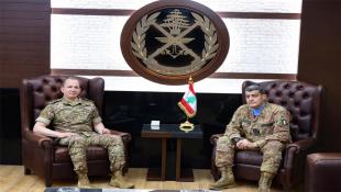 قائد الجيش اللبناني العماد رودولف هيكيل استقبل قائد اليونيفيل ونائبه والبحث تناول التطورات في الجنوب