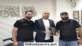 بالصور: عمر مرجان يستقبل البطل خضر السن ووفد نادي شباب سيروب ويؤكد دعمه للرياضة والشباب في صيدا